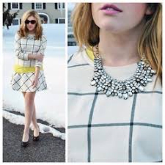 Ann Taylor LOFT Window pane skirt - Picture 2 of 8